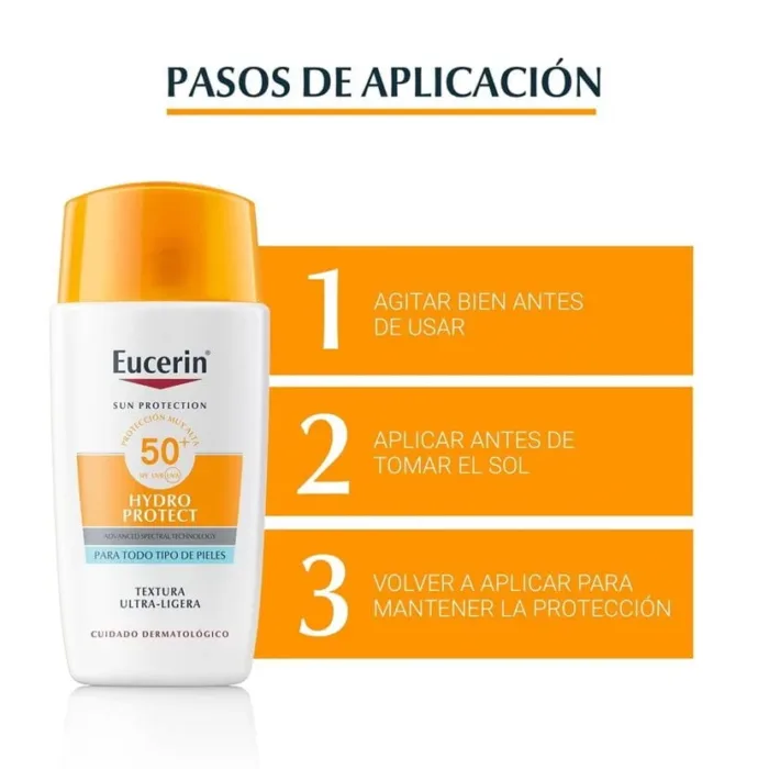 EUCERIN SUN PROTECTION 50+ LOCION EXTRA LIGHT SENSITIVE PROTECT 1 ENVASE 150 ML - Imagen 2