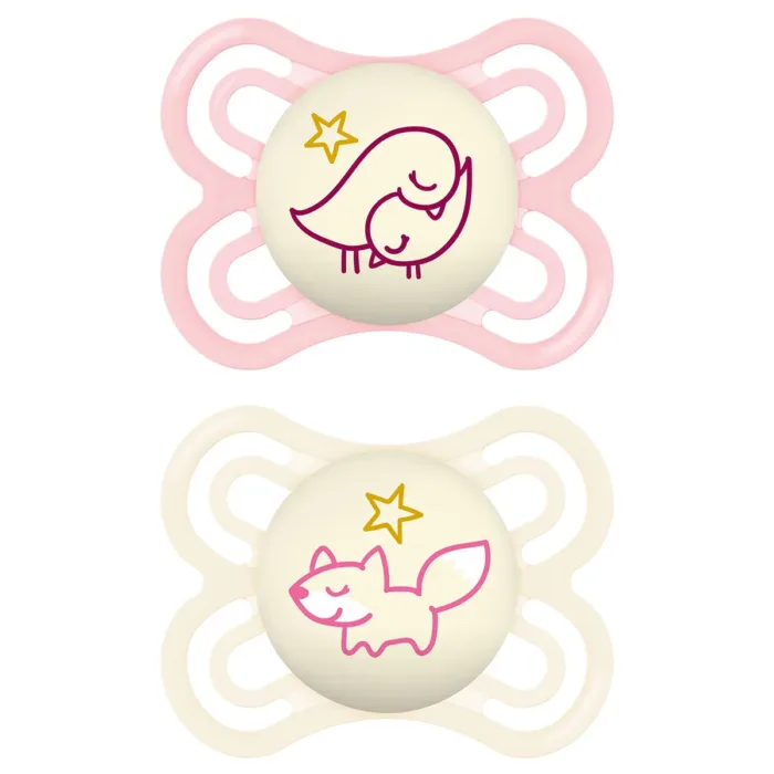 CHUPETE SILICONA MAM PERFECT NIGHT 2 - 6 MESES R PACK DOBLE - Imagen 2