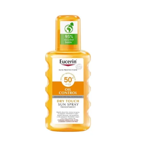 EUCERIN SUN SPRAY 50+ OIL CONTROL DRY TOUCH TRANSPARENTE  1 ENVASE 200 ML