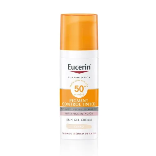 EUCERIN SUN PROTECTION SPF 50+ PIGMENT CONTROL TINTED  1 ENVASE 50 ML COLOR CLARO