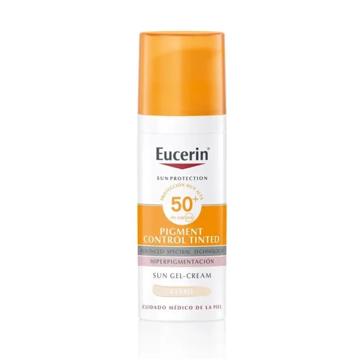 EUCERIN SUN PROTECTION SPF 50+ PIGMENT CONTROL TINTED  1 ENVASE 50 ML COLOR CLARO