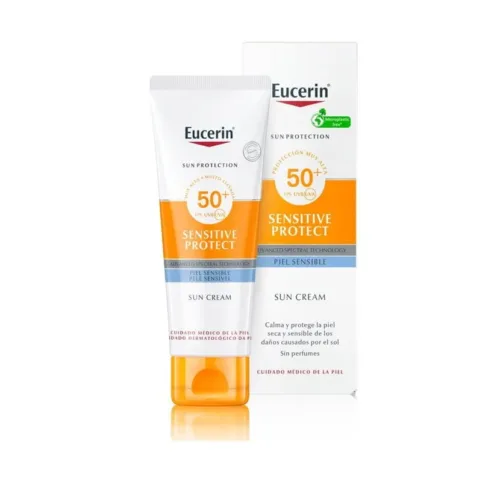 EUCERIN SUN PROTECTION 50+ SUN CREMA SENSITIVE PROTECT PIEL SENSIBLE  1 ENVASE 50 ML