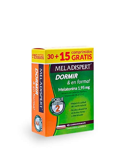 MELADISPERT DORMIR & EN FORMA  30 + 15 COMPRIMIDOS PACK AHORRO