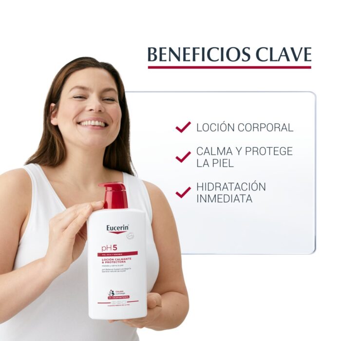 EUCERIN PH-5 LOCION CALMANTE & PROTECTORA  1 ENVASE 1 L - Imagen 3