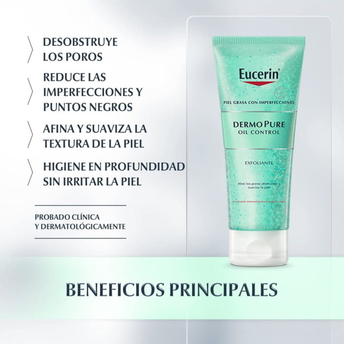 EUCERIN DERMOPURE OIL CONTROL EXFOLIANTE  1 ENVASE 100 ML - Imagen 2