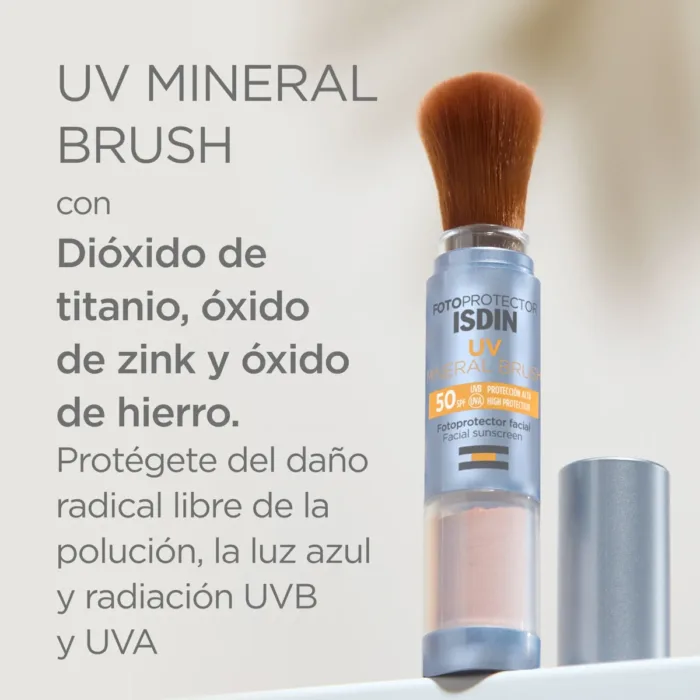 FOTOPROTECTOR ISDIN UV MINERAL BRUSH SPF 50+  1 BROCHA DOSIFICADORA 2 G - Imagen 3