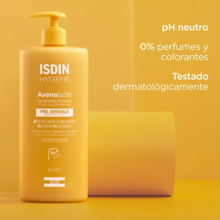 ISDIN HYGIENE AVENA ISDIN GEL DE BAÑO PROTECTOR  1 ENVASE 750 ML - Imagen 2