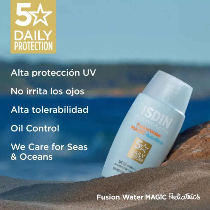 ISDIN FOTOPROTECTOR FUSION WATER MAGIC PEDIATRICS  1 FRASCO 50 ML - Imagen 3