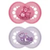 CHUPETE SILICONA MAM ORIGINAL + 6 MESES MATT R PACK DOBLE ROSA - Imagen 2