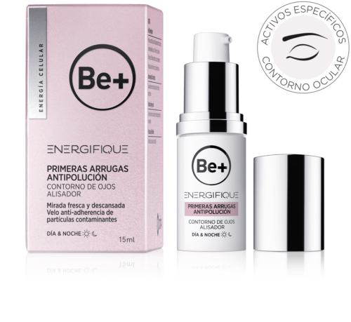 BE+ ENERGIFIQUE PRIMERAS ARRUGAS ANTIPOLUCION CONTORNO DE OJOS ALISADOR 1 ENVASE 15 ML