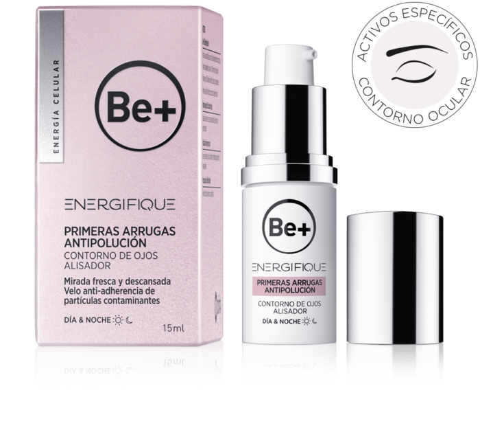 BE+ ENERGIFIQUE PRIMERAS ARRUGAS ANTIPOLUCION CONTORNO DE OJOS ALISADOR 1 ENVASE 15 ML