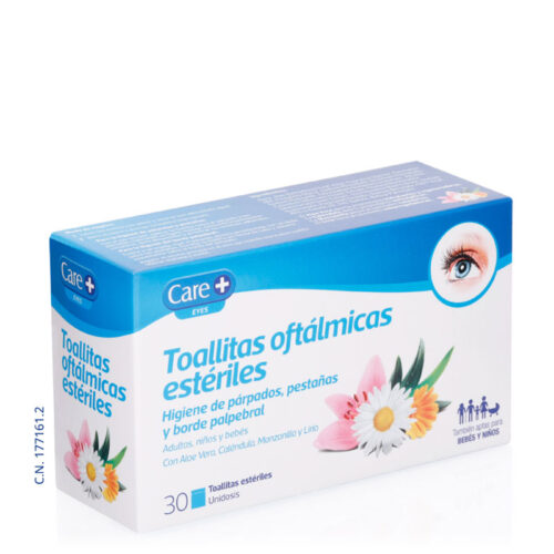 CARE+ TOALLITAS OFTALMICAS ESTERILES  30 TOALLITAS