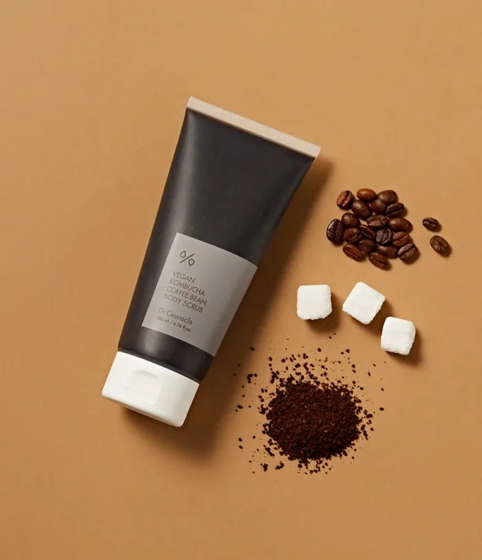 DR CEURACLE VEGAN KOMBUCHA COFFEE BEAN BODY SCRUB 200ML - Imagen 2