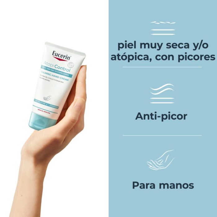 EUCERIN ATOPICONTROL CREMA DE MANOS  1 ENVASE 75 ML - Imagen 2