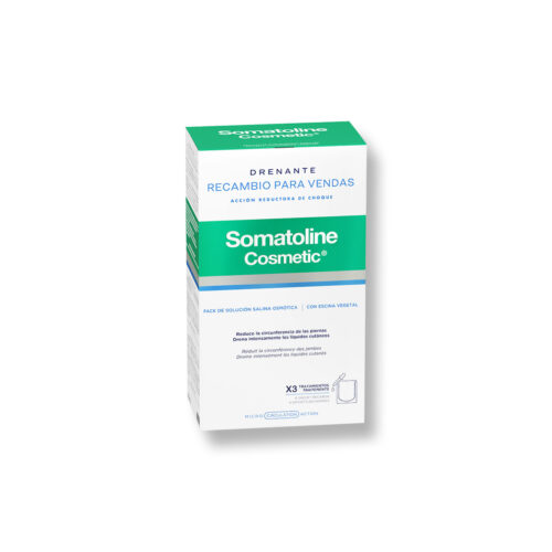 SOMATOLINE COSMETIC SKINEXPERT RELLENO PARA VENDAS DRENANTES  3 SACHETS 70 ML