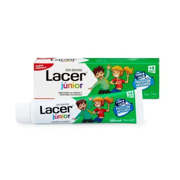 LACER JUNIOR GEL DENTAL  1 TUBO 75 ML SABOR MENTA