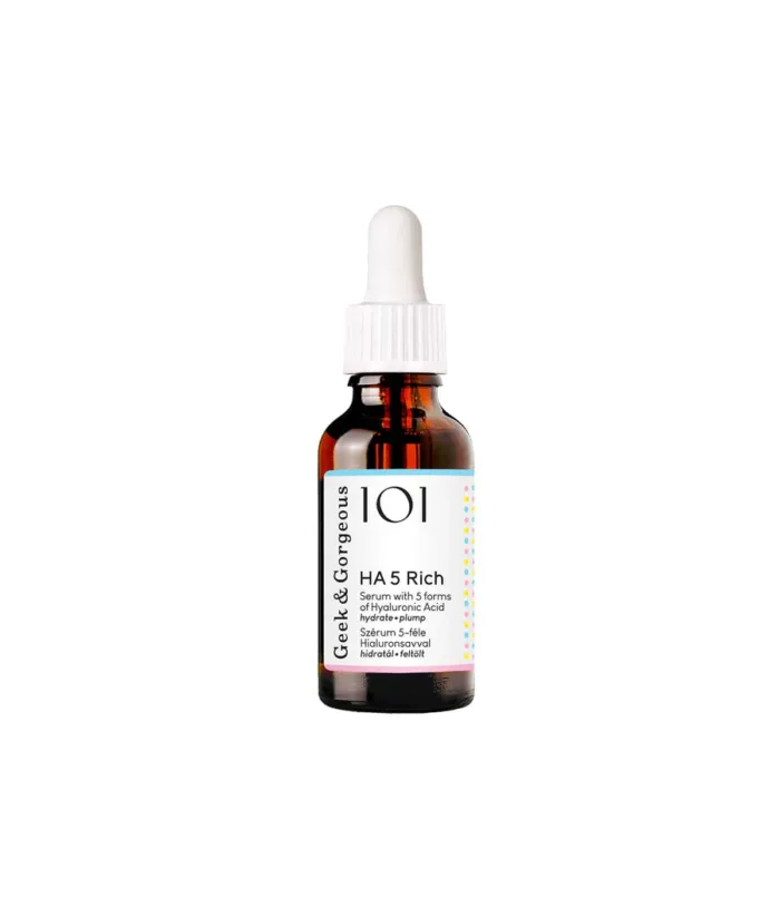 Sérum G&G HA 5 Rich formulado con 5 tipos de ácido hialurónico