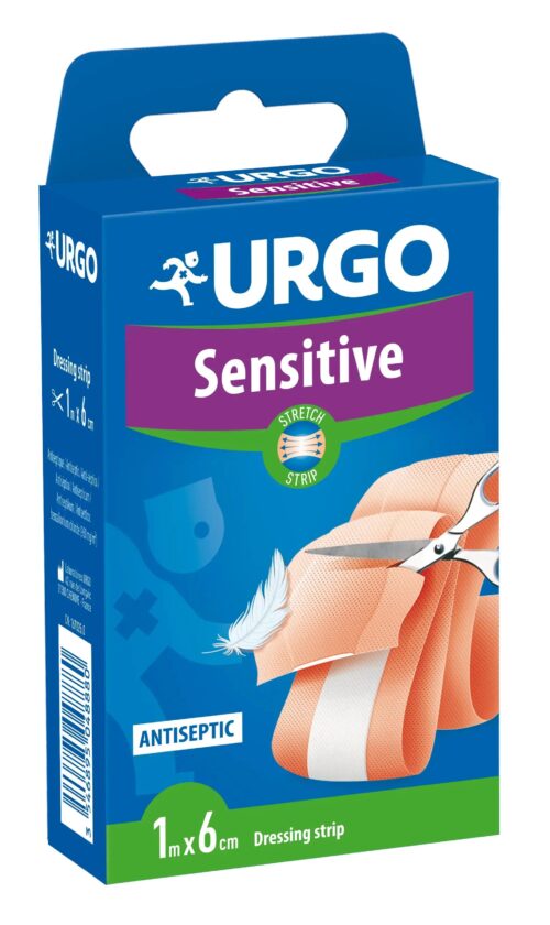 URGO SENSITIVE STRETCH  1 BANDA 1 M X 6 CM