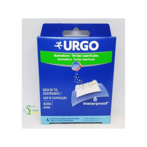 URGO QUEMADURAS WATERPROOF  4 UNIDADES FORMATO GRANDE