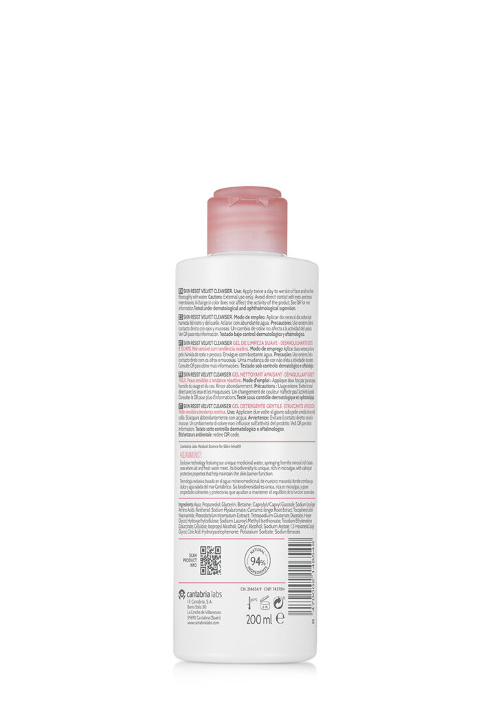 SKIN RESIST VELVET CLEANSER  1 ENVASE 200 ML - Imagen 2