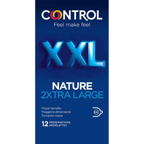 CONTROL NATURE 2XTRA LARGE XXL PRESERVATIVOS 12 UNIDADES