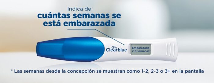 TEST DE EMBARAZO DIGITAL CON INDICADOR DE SEMANAS CLEARBLUE 1 UNIDAD - Imagen 2