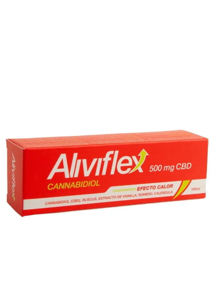 ALIVIFLEX CBD 500 MG EFECTO CALOR  1 TUBO 100 ML - Imagen 2