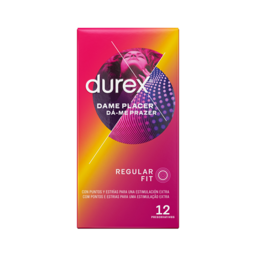 DUREX DAME PLACER PRESERVATIVOS 12 UNIDADES