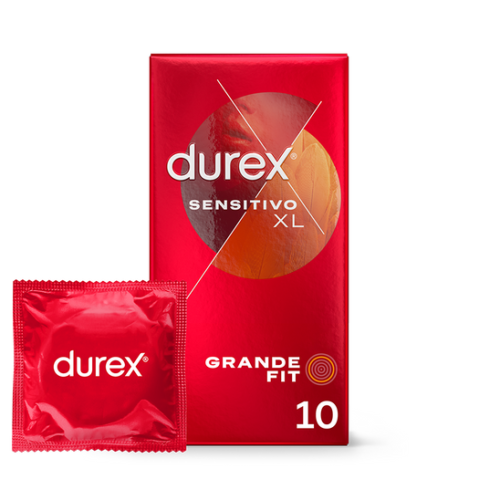 DUREX SENSITIVO XL PRESERVATIVOS 10 UNIDADES