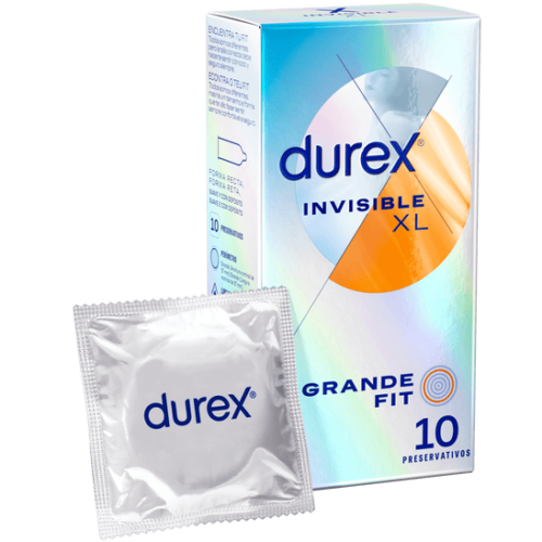 DUREX INVISIBLE XL PRESERVATIVOS 10 UNIDADES