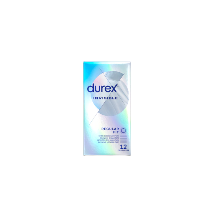 DUREX INVISIBLE EXTRA FINO PRESERVATIVOS 12 UNIDADES