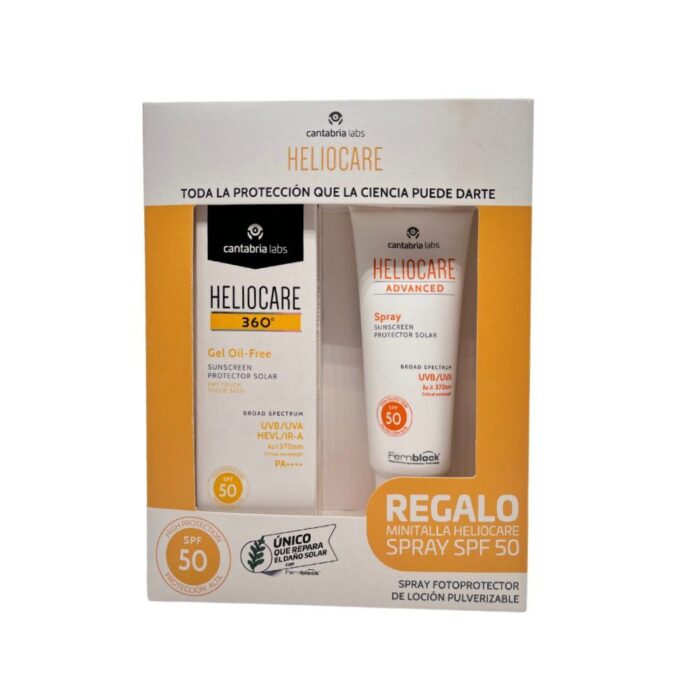 PACK HELIOCARE 360 GEL OIL FREE 50ML + SPRAY