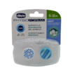 CHUPETE SILICONAORTODONTICO CHICCO PHYSIO LIGHT 6 - 16 MESES 2 UNIDADES COLOR AZUL
