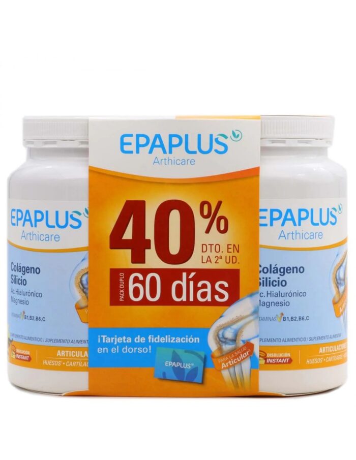 EPAPLUS ARTHICARE POLVO ANTIOX 60 DIAS  2 ENVASES 328 G DUPLO SABOR VAINILLA
