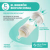 BIBERON PLASTICO T SILICONA CHICCO PERFECT5 AZUL 4M+ FLUJO RAPIDO 300 ML - Imagen 5