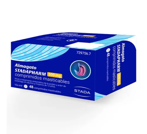 ALMAGATO STADAPHARM 500 MG 48 COMPRIMIDOS MASTICABLES