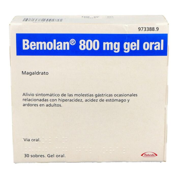 BEMOLAN 800 MG 30 SOBRES GEL ORAL