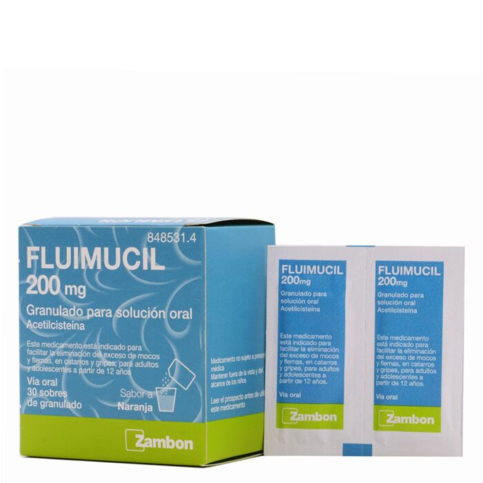 FLUIMUCIL 200 MG 30 SOBRES GRANULADO PARA SOLUCION ORAL