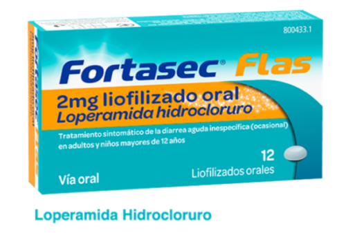FORTASEC FLAS 2 MG 12 LIOFILIZADOS ORALES