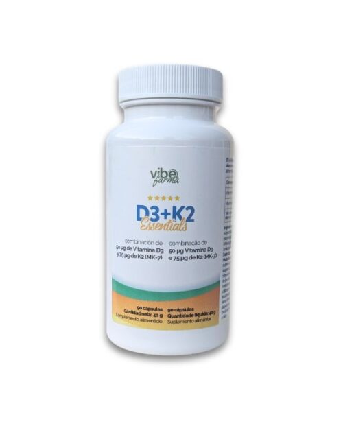 VITAMINA D3+K2 90 CAPSULAS VIBEFARMA