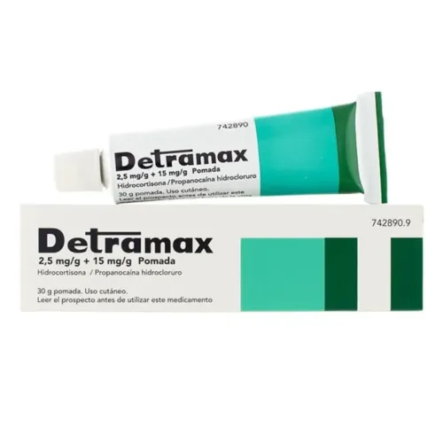 DETRAMAX 2,5 MG/G + 15 MG/G POMADA 1 TUBO 30 G