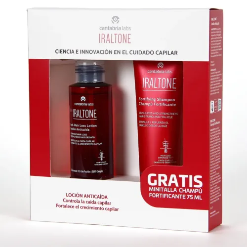 IRALTONE PACK LOCION ANTICAIDA + CHAMPÚ FORTIFICANTE