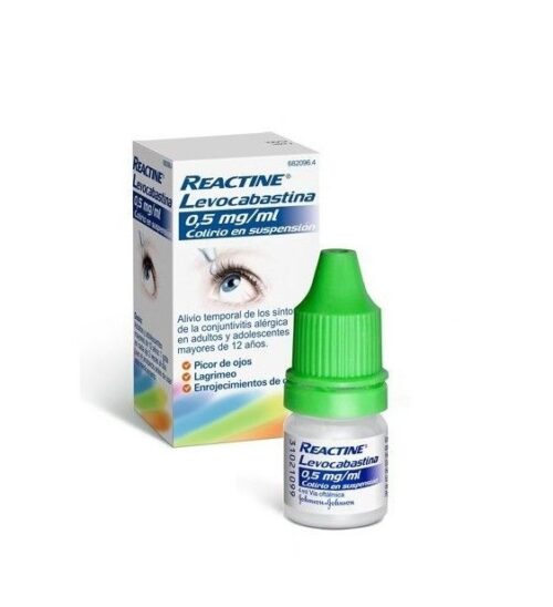 REACTINE LEVOCABASTINA 0,5 MG/ML COLIRIO EN SUSPENSION 4 ML