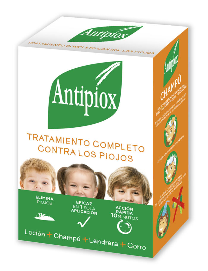 ANTIPIOX PACK CHAMPU Y LOCION PEDICULICIDA CON LIENDRERA Y GORRO