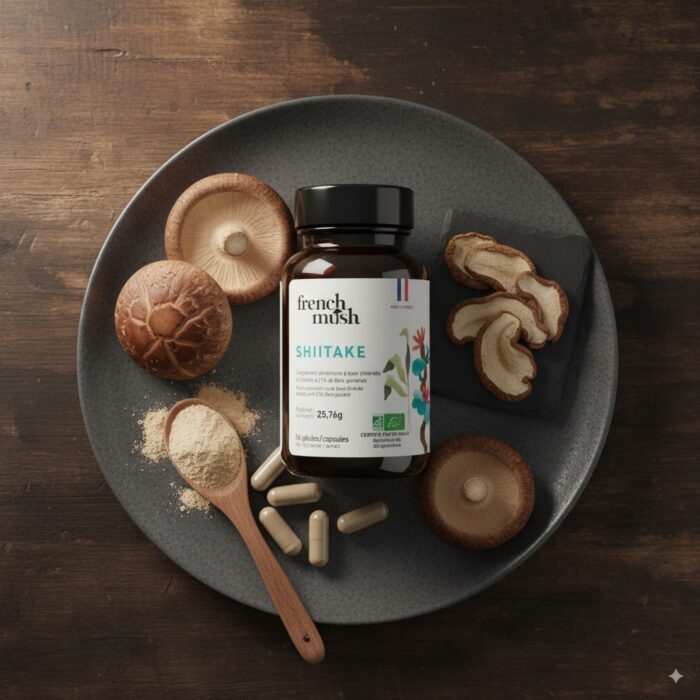 FRENCH MUSH SHIITAKE 56 CAPSULAS - Imagen 3