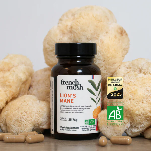FRENCH MUSH MELENA DE LEON 56 CAPSULAS - Imagen 2