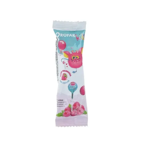 OROFAR KIDS -  (1 PIRULETA SABOR FRAMBUESA)