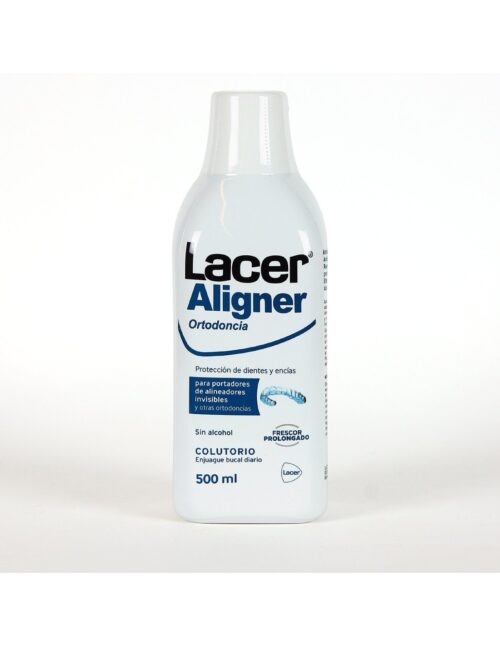 LACER ALIGNER ORTODONCIA COLUTORIO  1 BOTELLA 500 ML SABOR MENTA