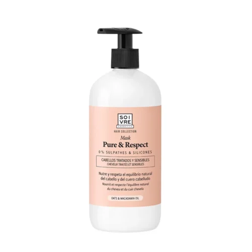 SOIVRE MASCARILLA CAPILAR SIN SULFATOS PURE & RESPECT  1 ENVASE 500 ML