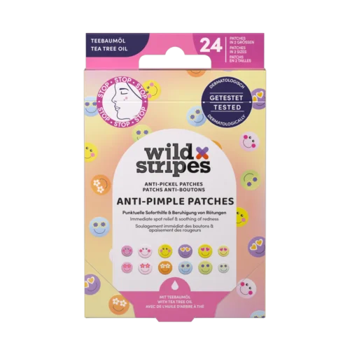 WILD STRIPES PARCHES ANTI GRANOS CON ACEITE DE ARBOL DE TE 24U